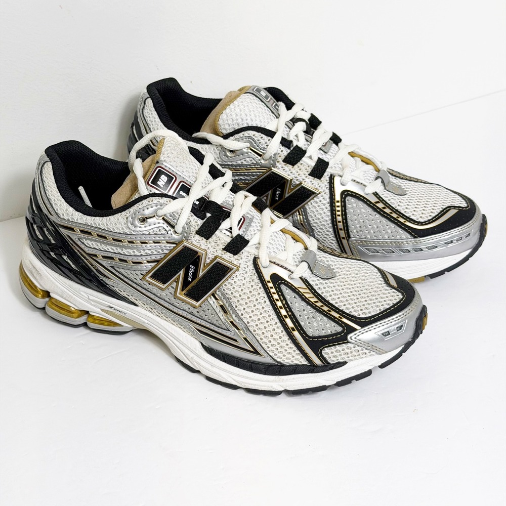 New Balance 1906R Men Size 8 Silver Black Gold Metallic Running Shoes M1906RA